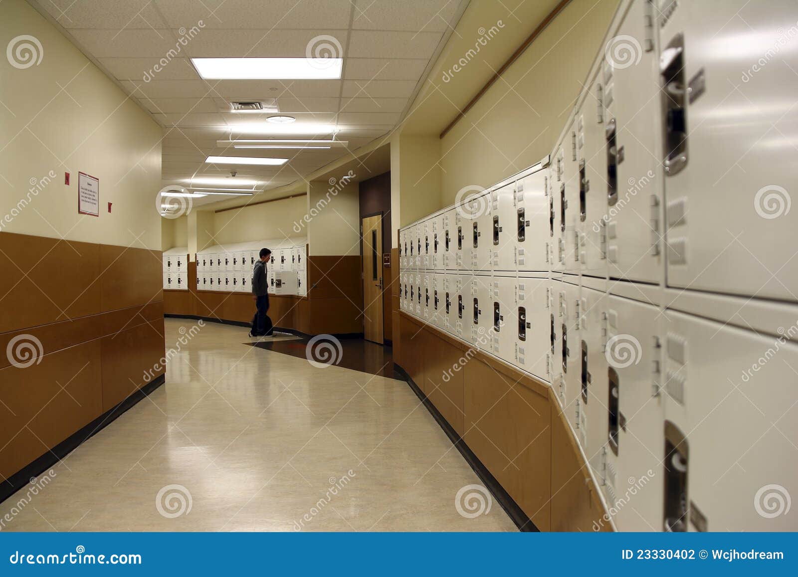 Locker hallway editorial photography. Image of white - 23330402