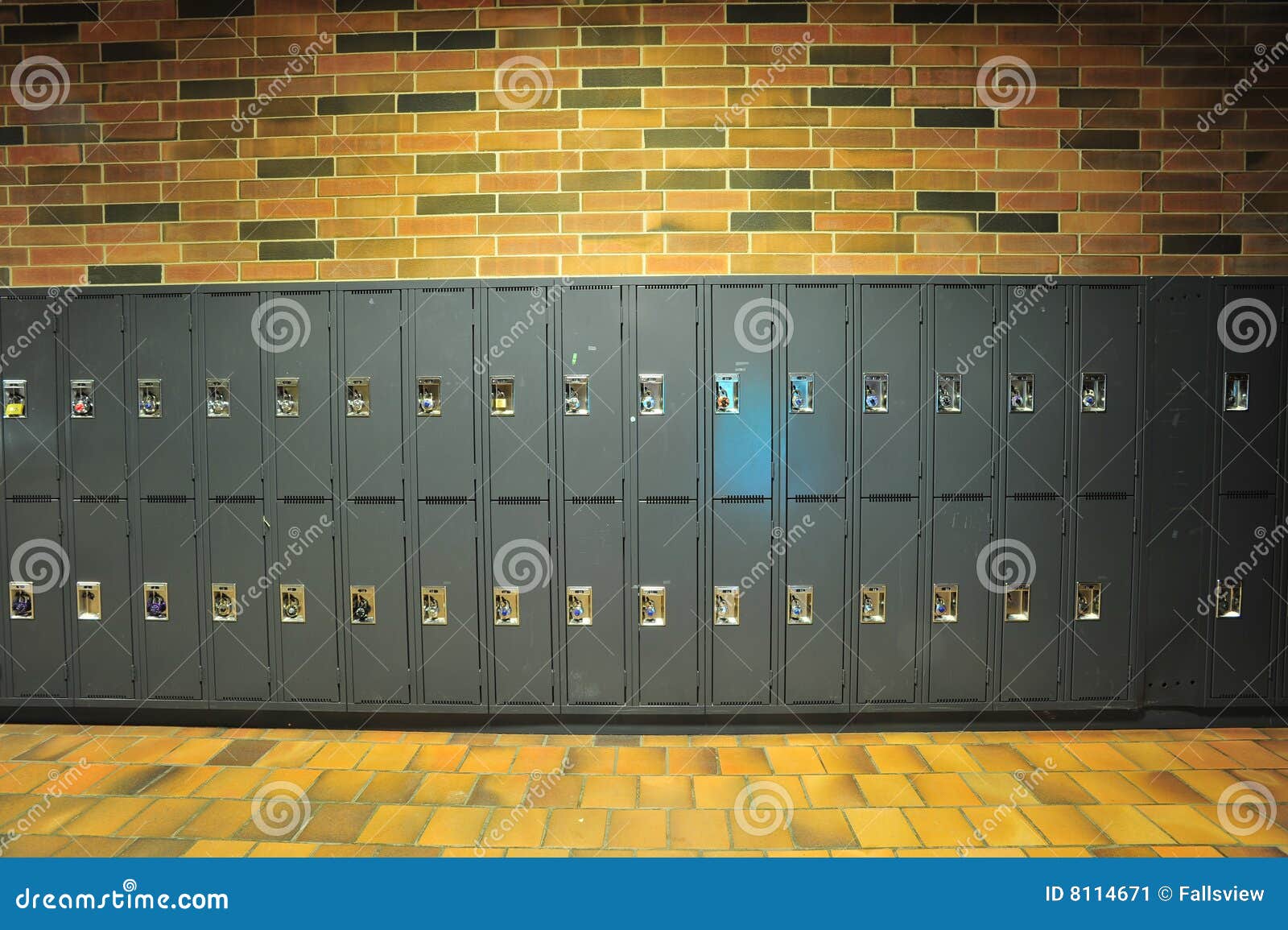 Lockers stock image. Image of high, college, edmonton 8114671