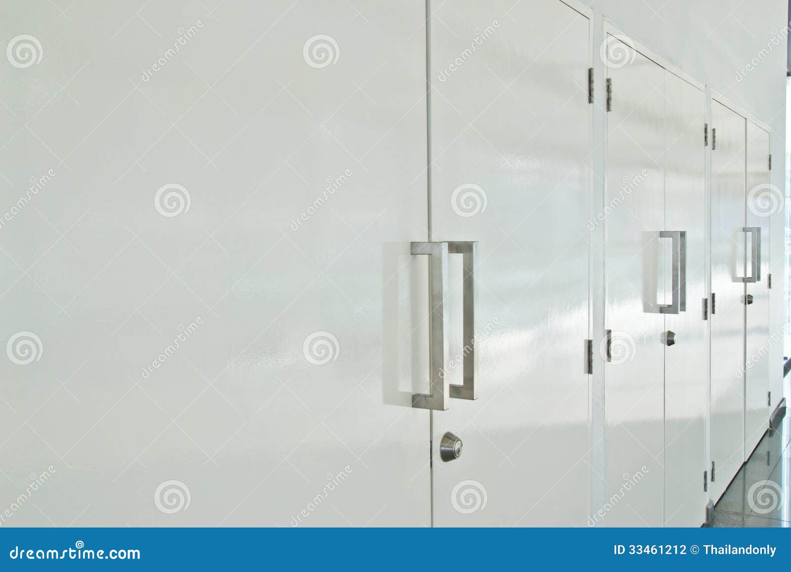 Lockers in a Locker Room Stock Photo Image of