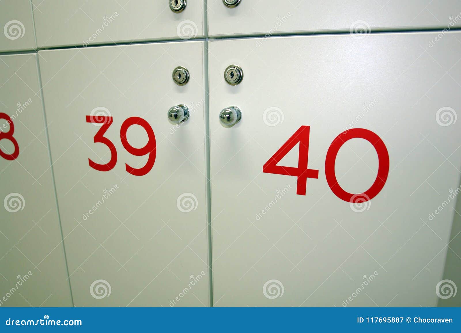 Lockers In The Locker Room Pool And Sports Club Stock Image
