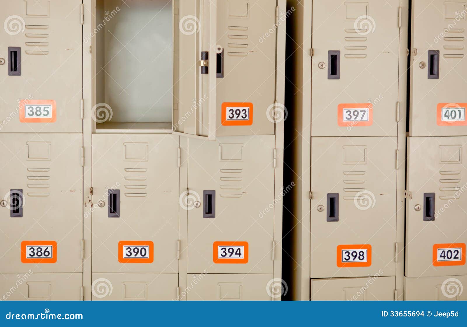 Lockers stock photo. Image of college, room 33655694