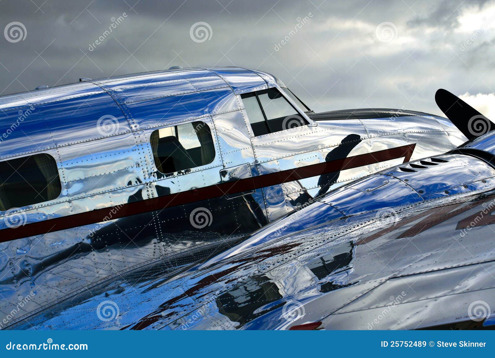 lockheed electra jr. shiny fuselage