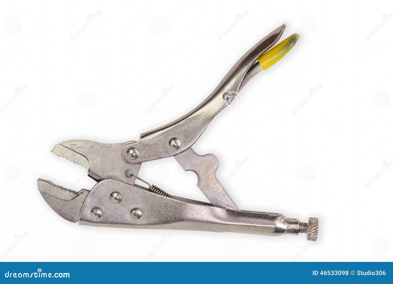 Locking pliers stock photo. Image of lock, fixing, grip 46533098