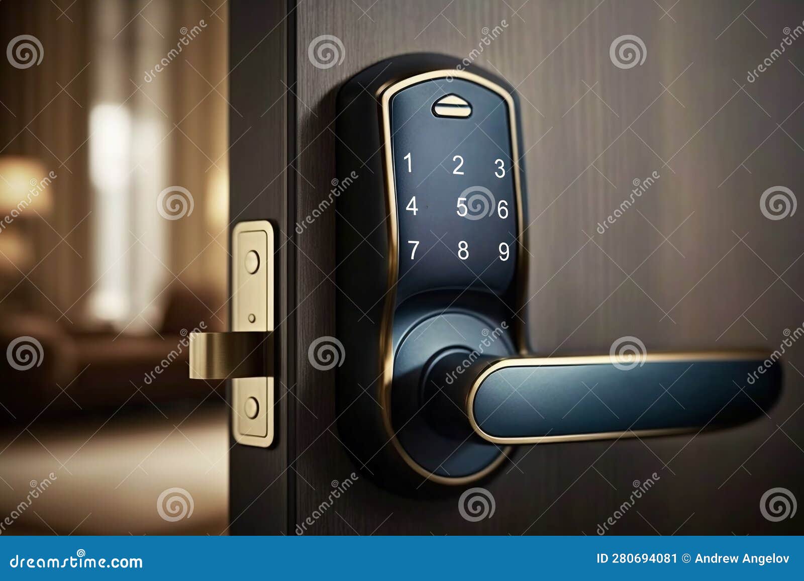 Locking Smartlock on the Entrance Door Using a Smart Phone Remotely