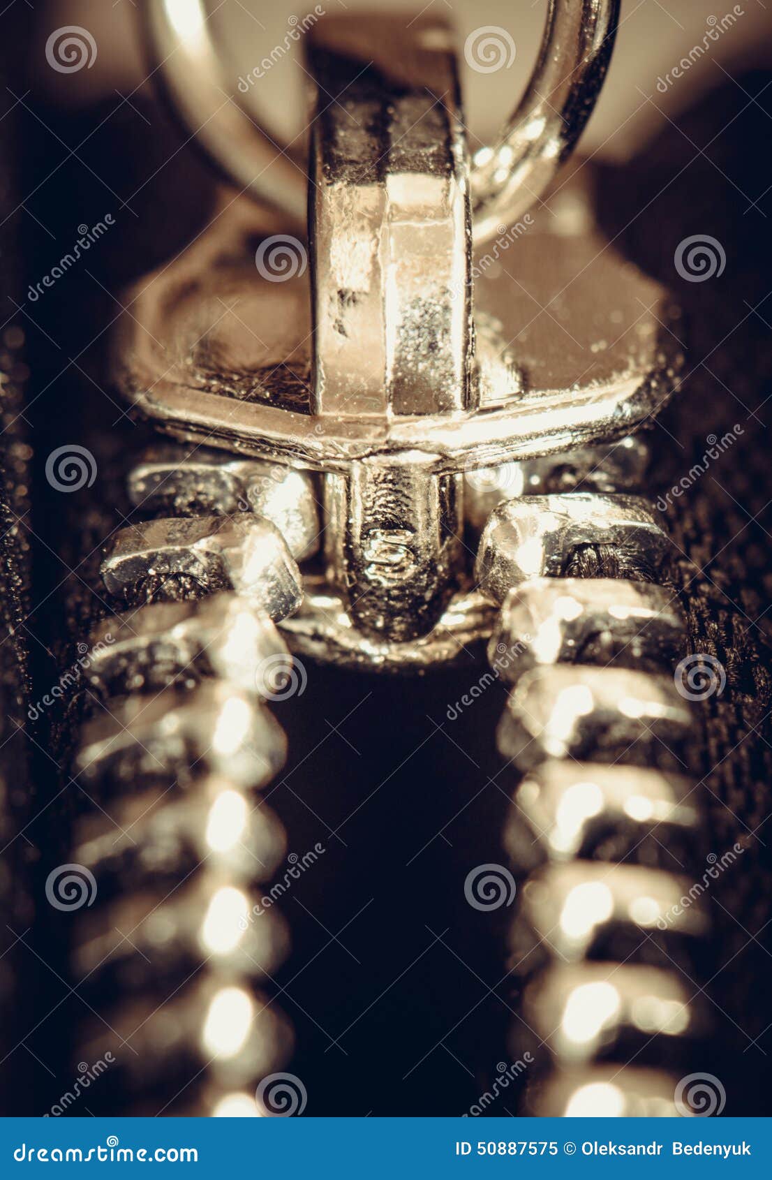 Locking Zipper on the Clothes, Macro Shot Stock Image Image of clothing, concept 50887575