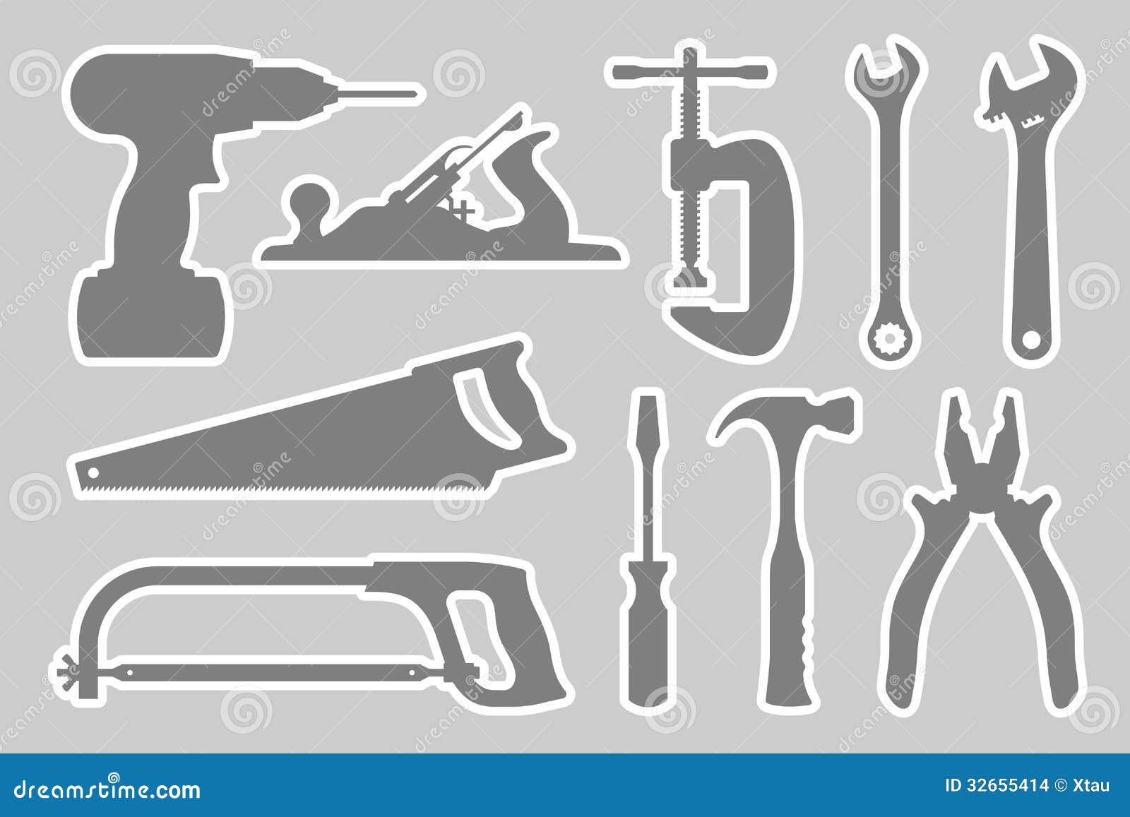 locksmith and carpentry tool set