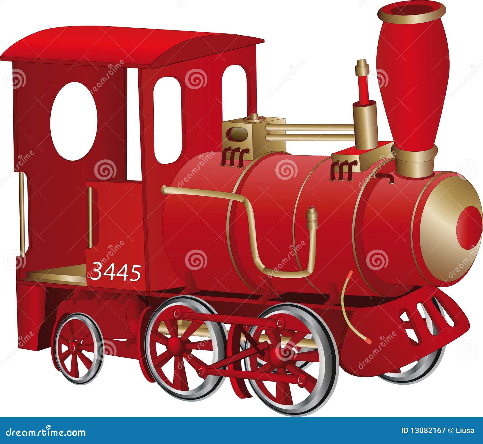 Premium AI Image  Colorful train with a red engine. cartoon colorful train  with a red engine on a white background royalty free illustration