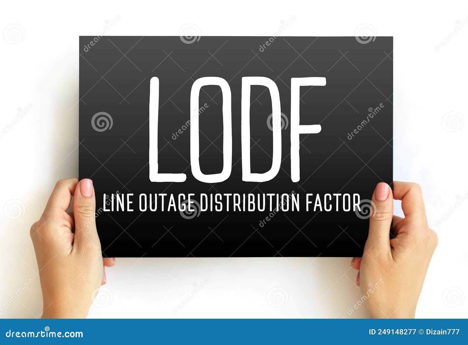 LODF Line Outage Distribution Factor Acronym Text on Card