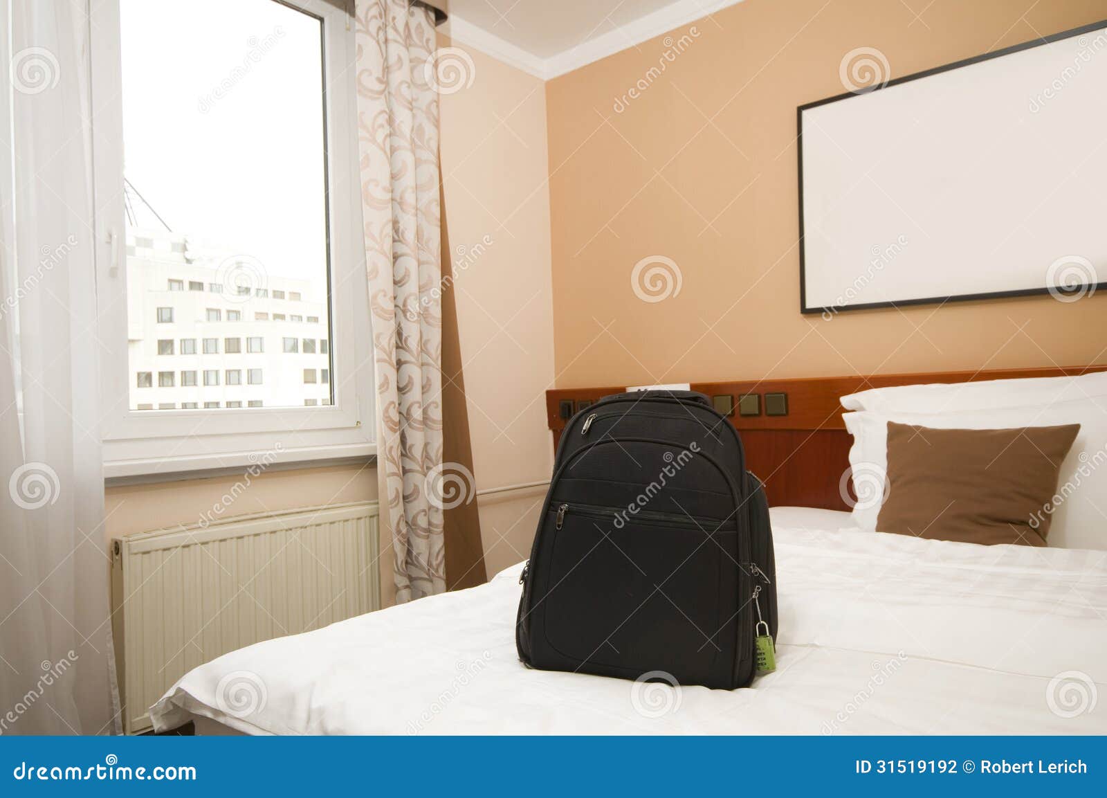 lodging bedroom view of capital city ljubljana slovenia europe w
