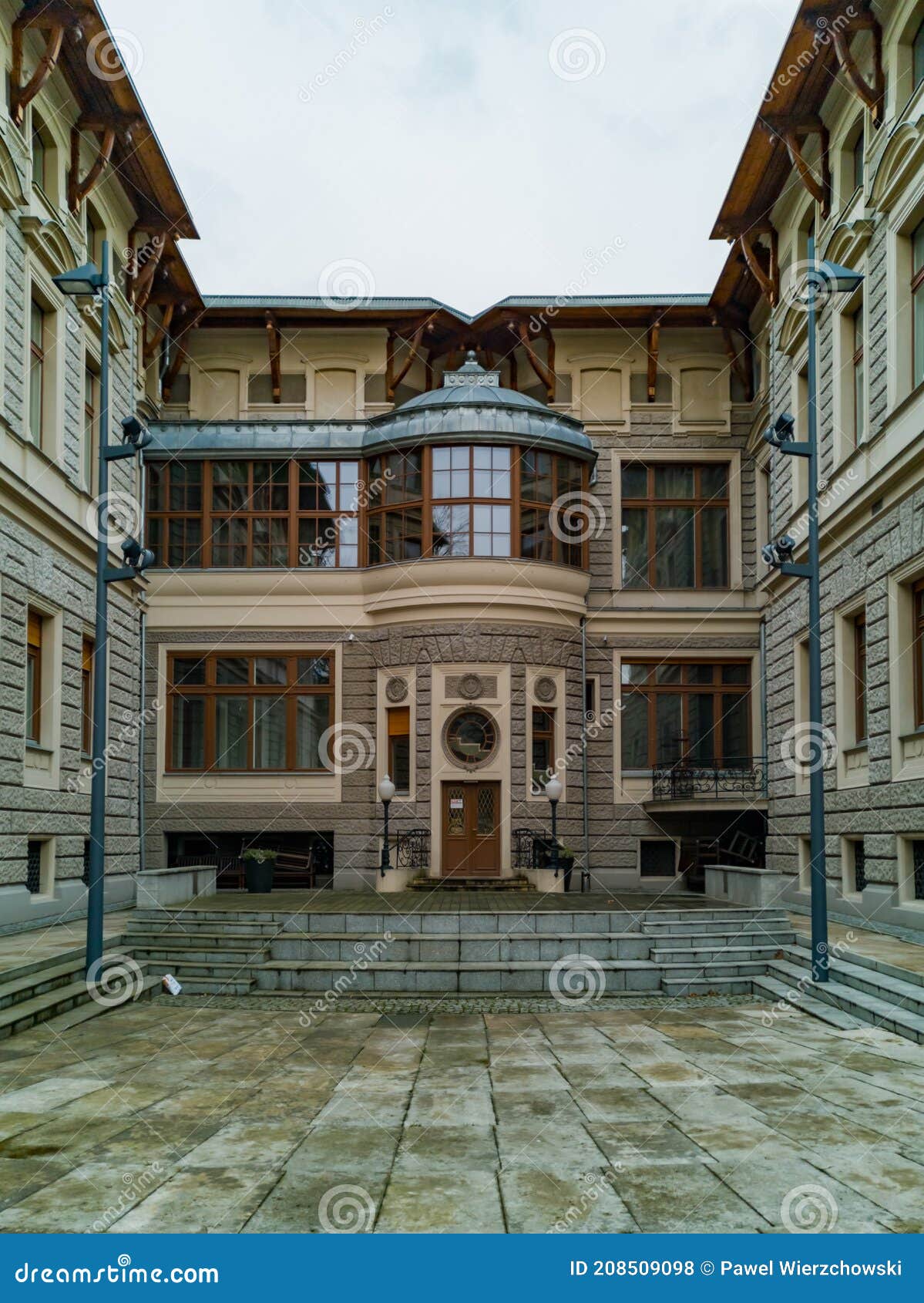 facade of music academy in lodz