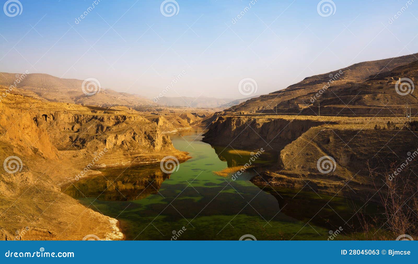 loess plateau scenery gansu china