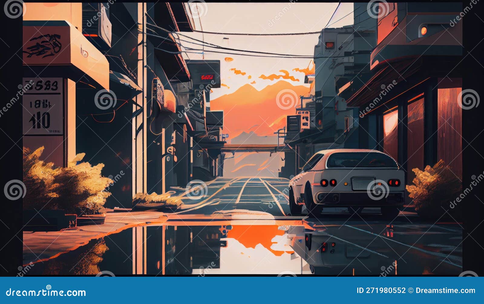 Lofi Art Style 8k Portrait Generative AI Stock Illustration
