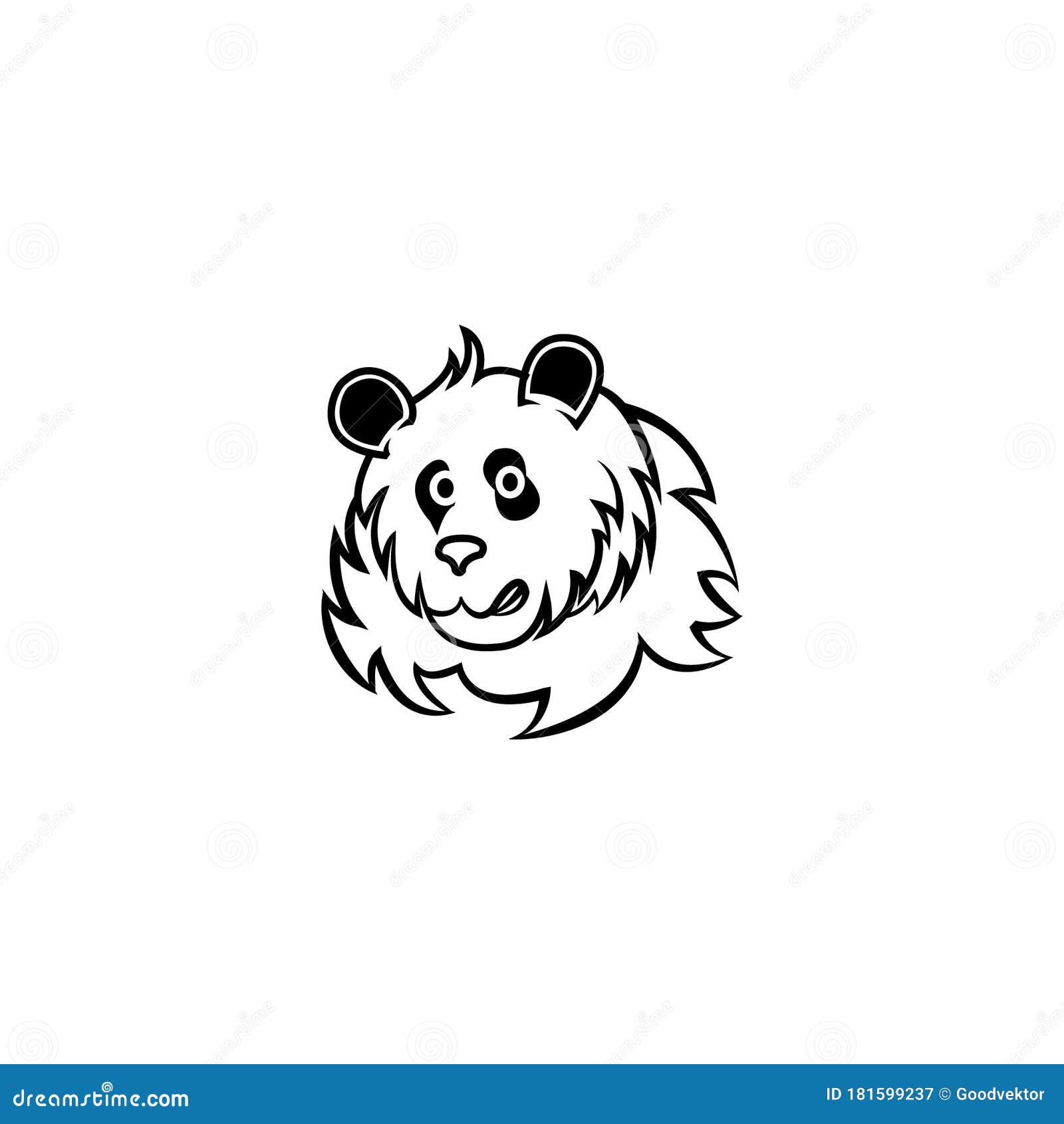 Desenho De Ilustração De Vetor De Personagem De Cabeça De Ursinho