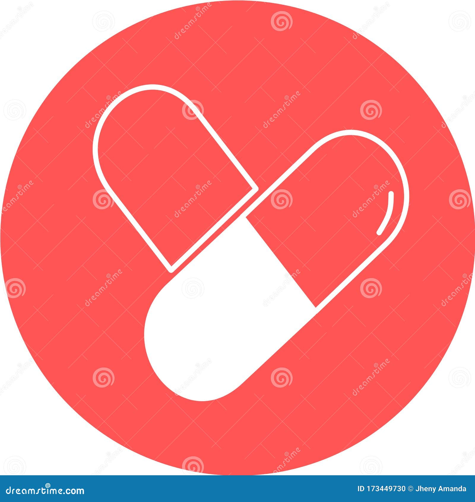 Uma Ilustração Vetorial Do Logotipo Para A Pílula De Medicamentos