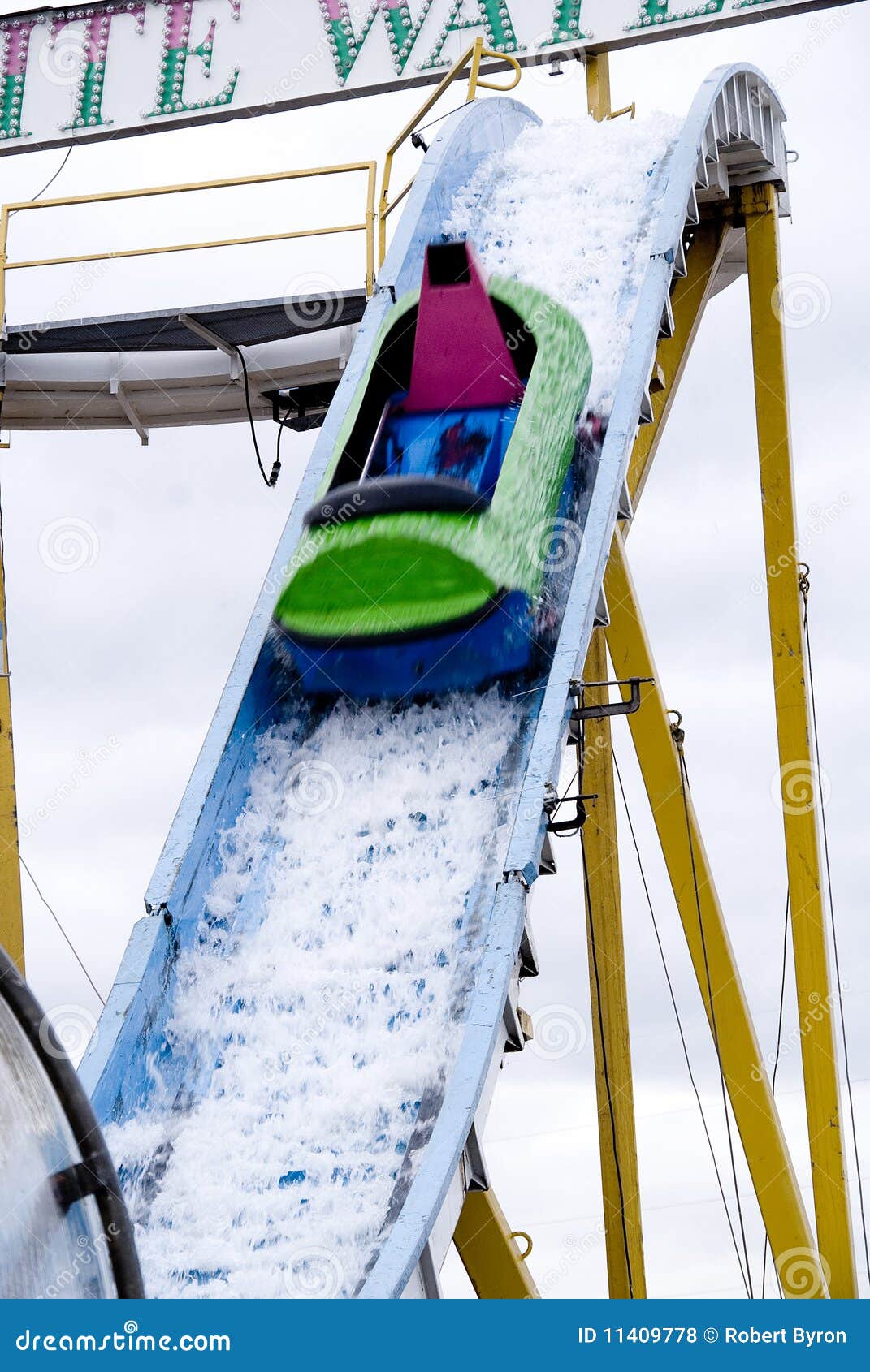 log flume ride drop log flume ride drop
