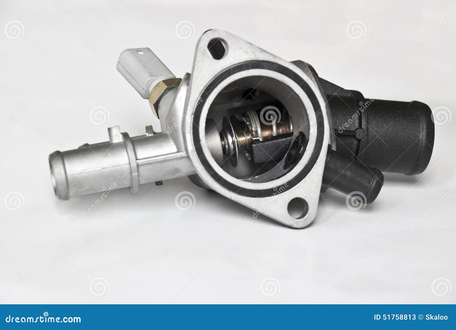 Logement De Thermostat De Voiture Image stock Image du thermostatique