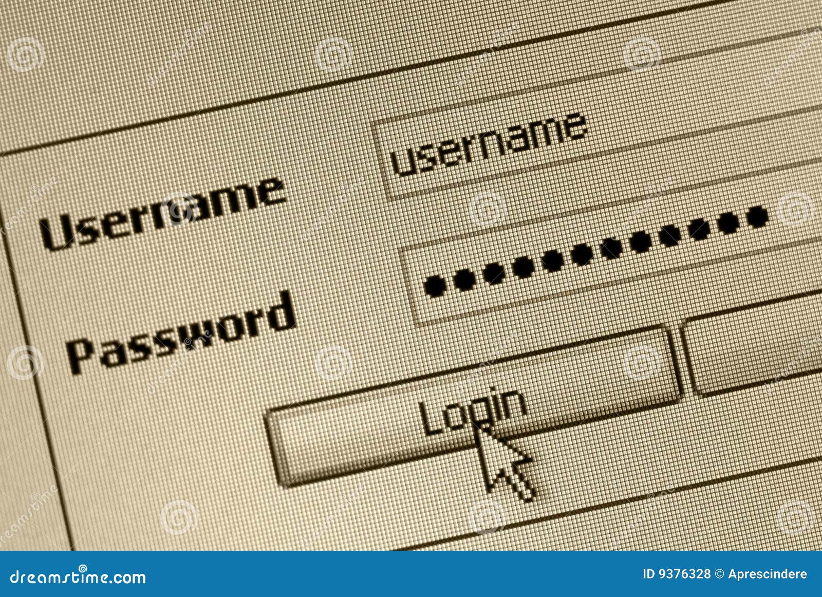 login form