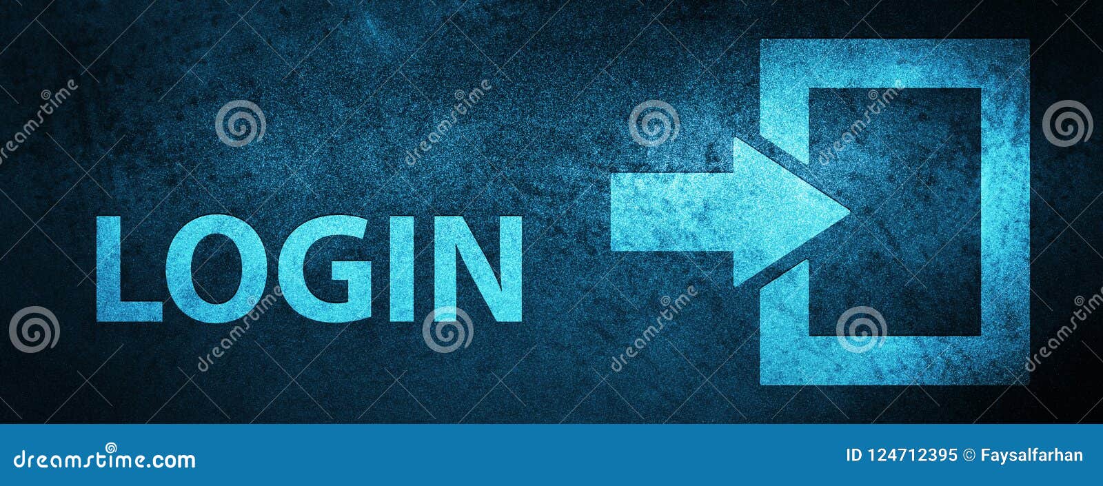 Login Special Blue Banner Background Stock Illustration Illustration