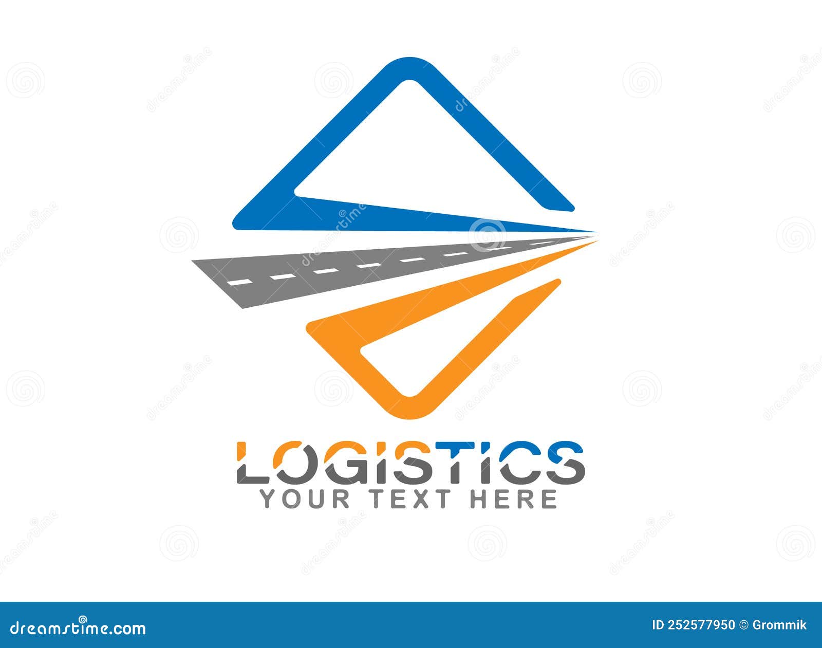 Logistics Logo. Vector Template for a Logo, Brand or Sticker Stock