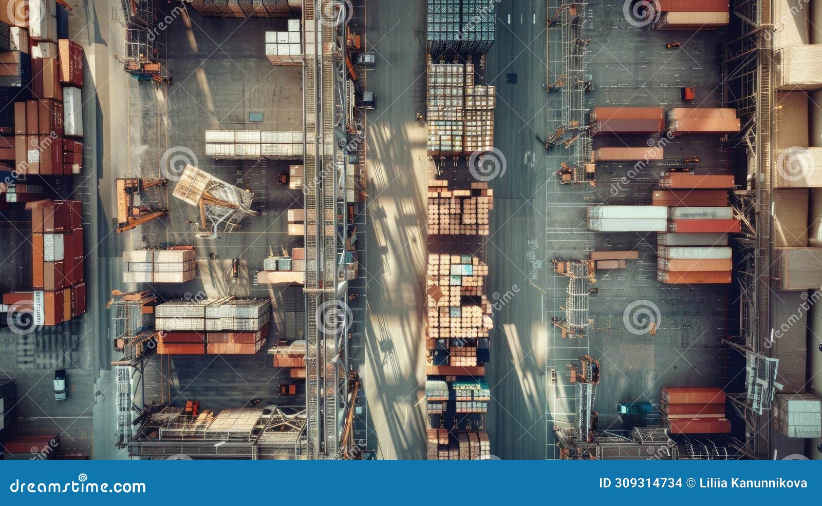 Logistics and Supply Chain Management, Showcasing Bustling Warehouses