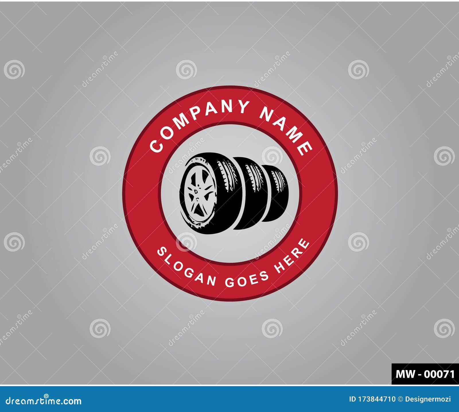 Vector 2 Tires Company Logo, Tire Store Logo Design Stock Illustration