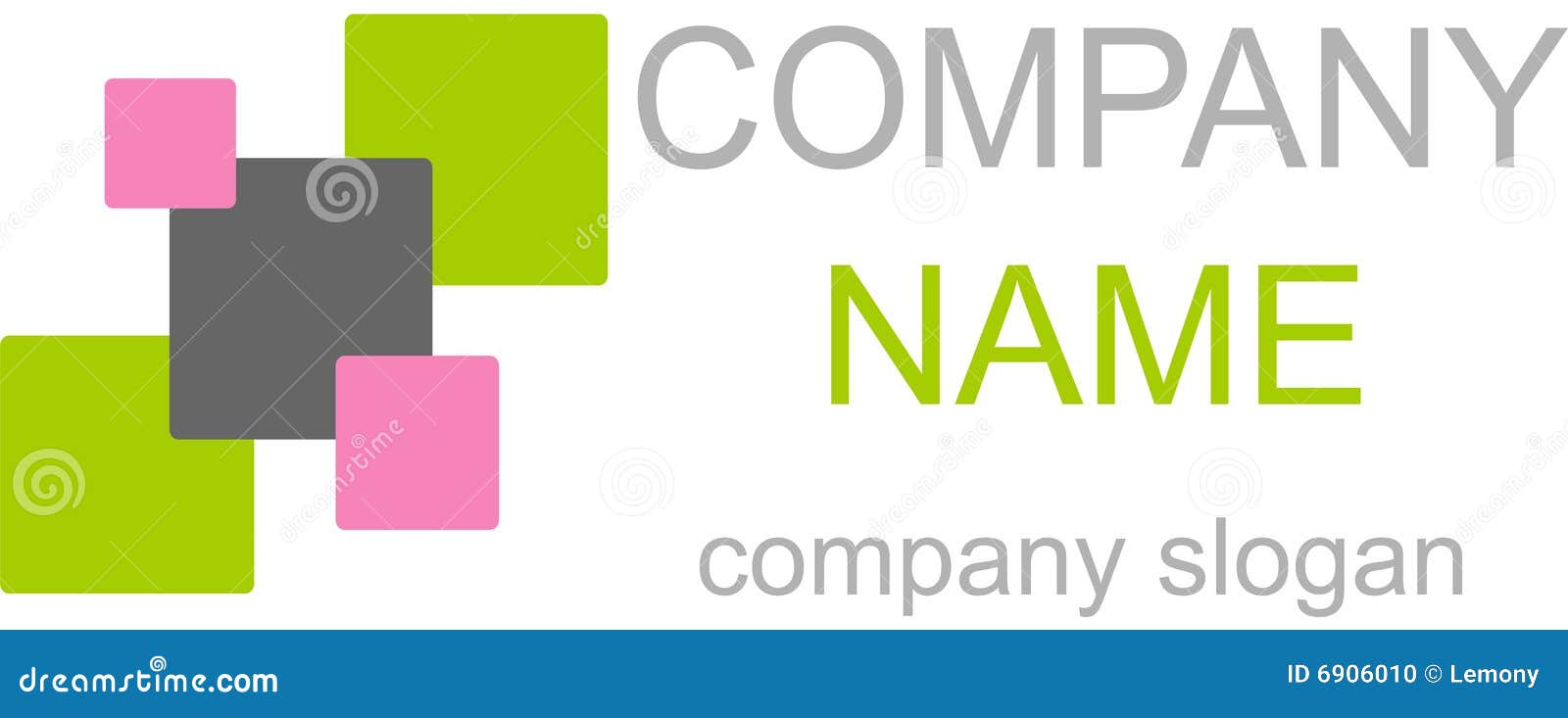 Logo stock vector. Illustration of shape, pink, name, sign 6906010