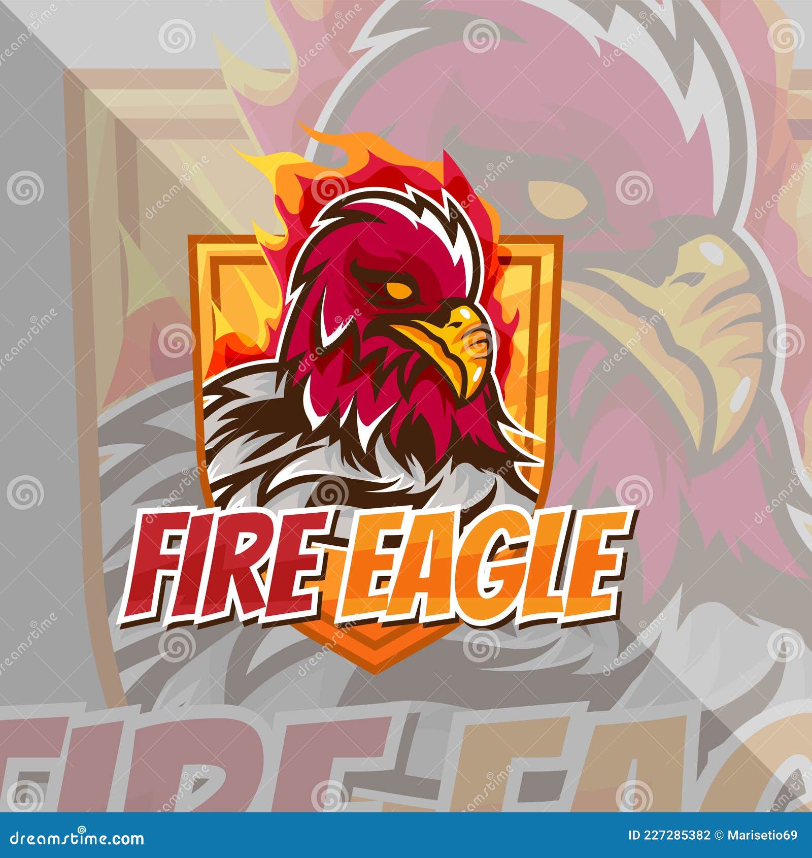 Logo Animal Emblem Tournament Eagle Bird Character Esport. Mascot Baseball  Game. Mascot and Esport Logo Design Stock Vector - Illustration of claw,  collection: 227285382