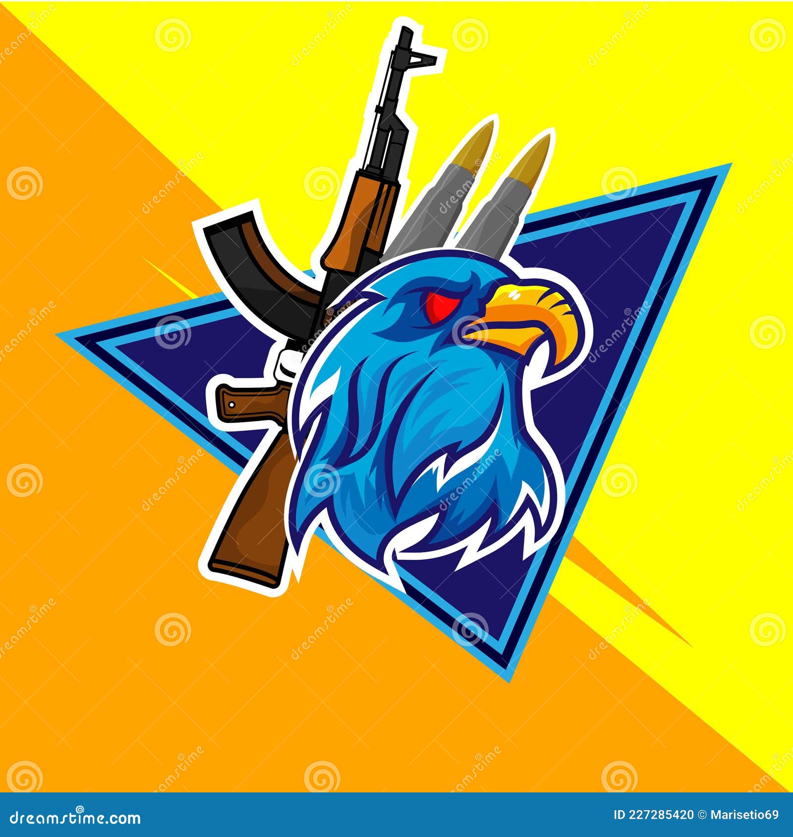 Logo Animal Emblem Tournament Eagle Bird Character Esport. Mascot Baseball  Game. Mascot and Esport Logo Design Stock Vector - Illustration of game,  club: 227285420