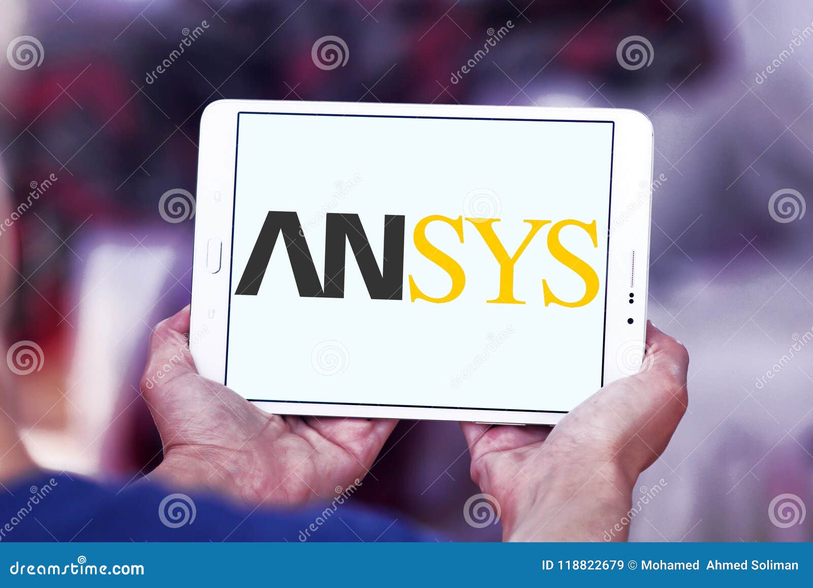 Ansys Software Company Logo Editorial Stock Image - Image of computer