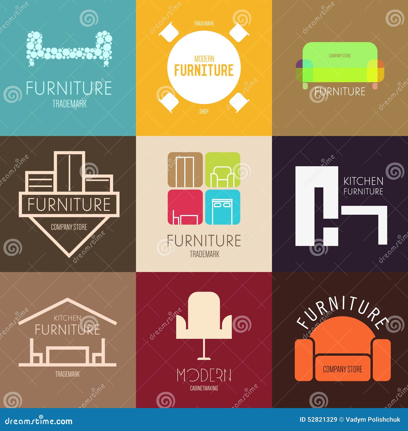 Logo, Badge Or Label Inspiration With Furniture For Shops ...