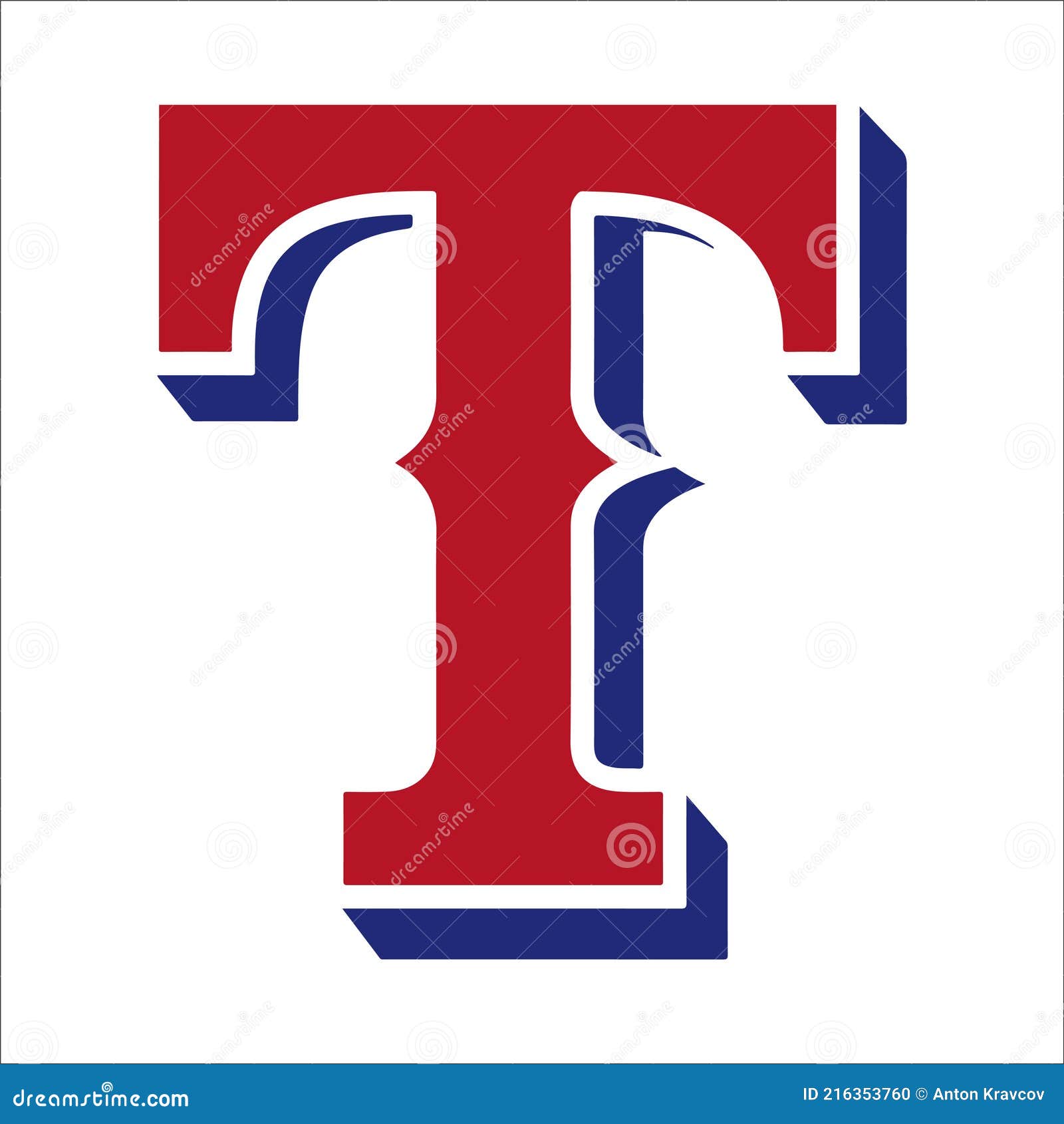 Logo of Baseball Team Texas. Editorial Image - Illustration of text, colors:  216353760