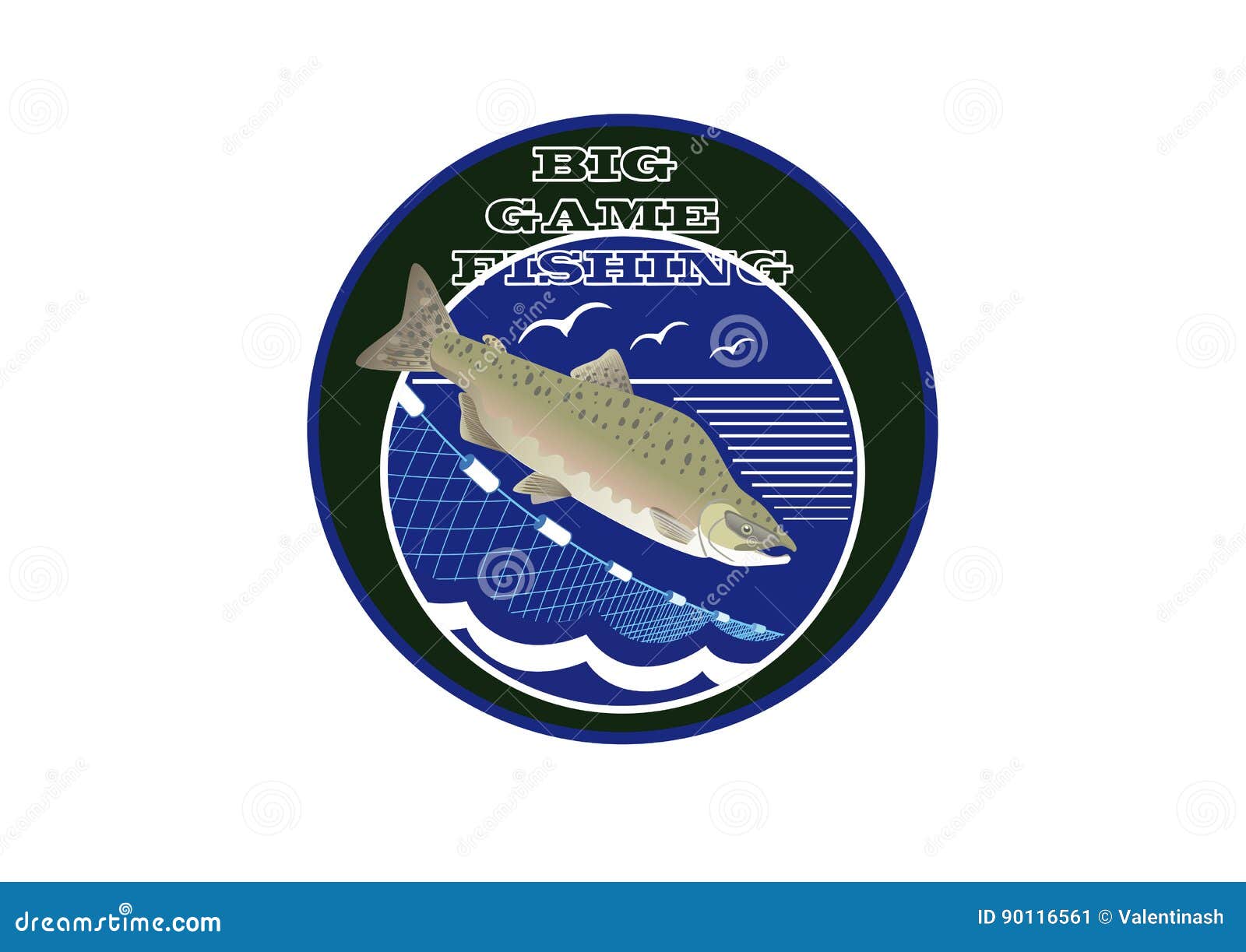 Logo Big game fishing stock vector. Illustration of nature - 90116561