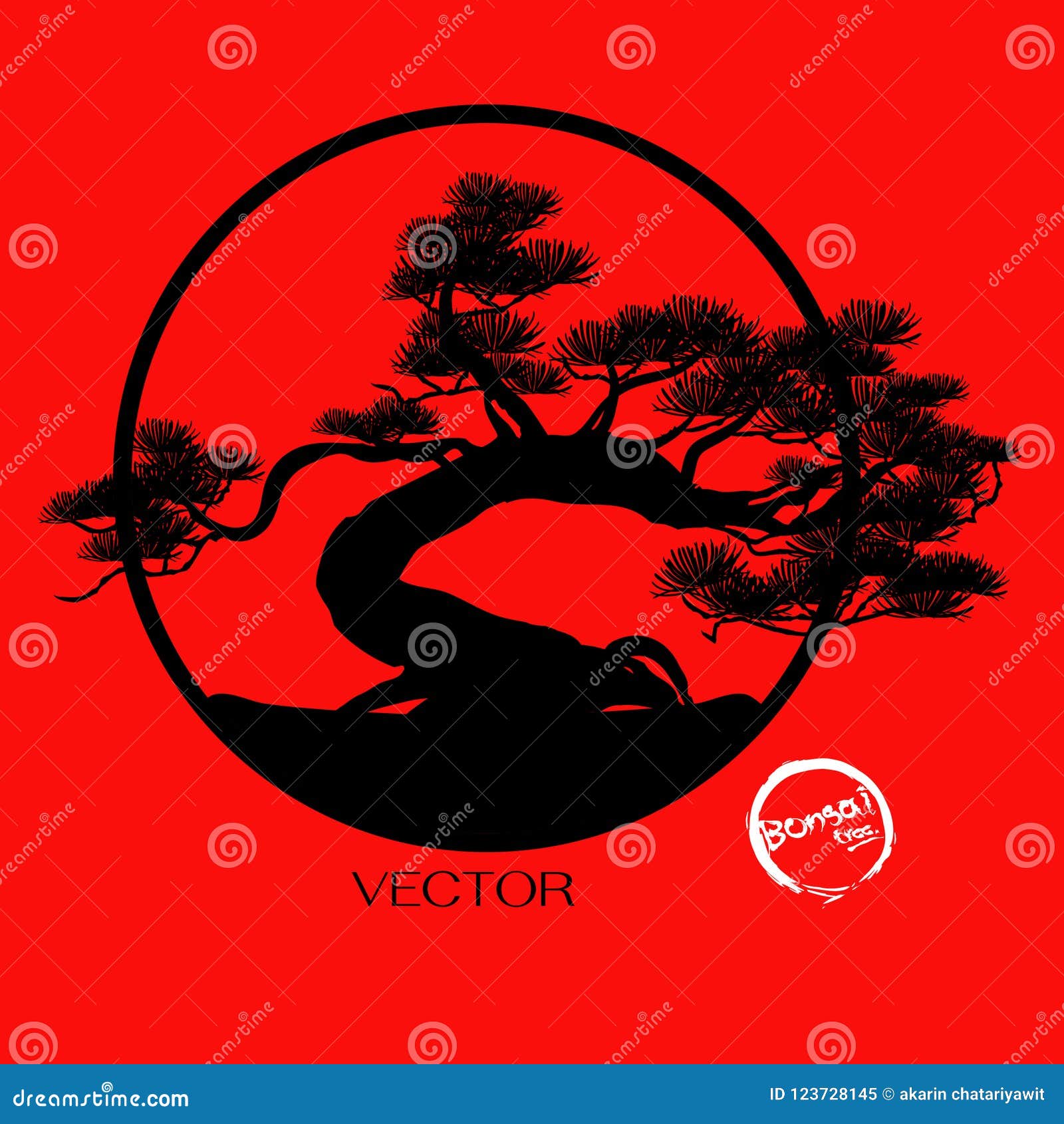 Logo Of Bonsai Tree Silhouette Of Bonsai Detailed Image Vector Illustration Dwarf Trees For Design And Website Mini Tree Stock Vector Illustration Of Garden Decoration 123728145
