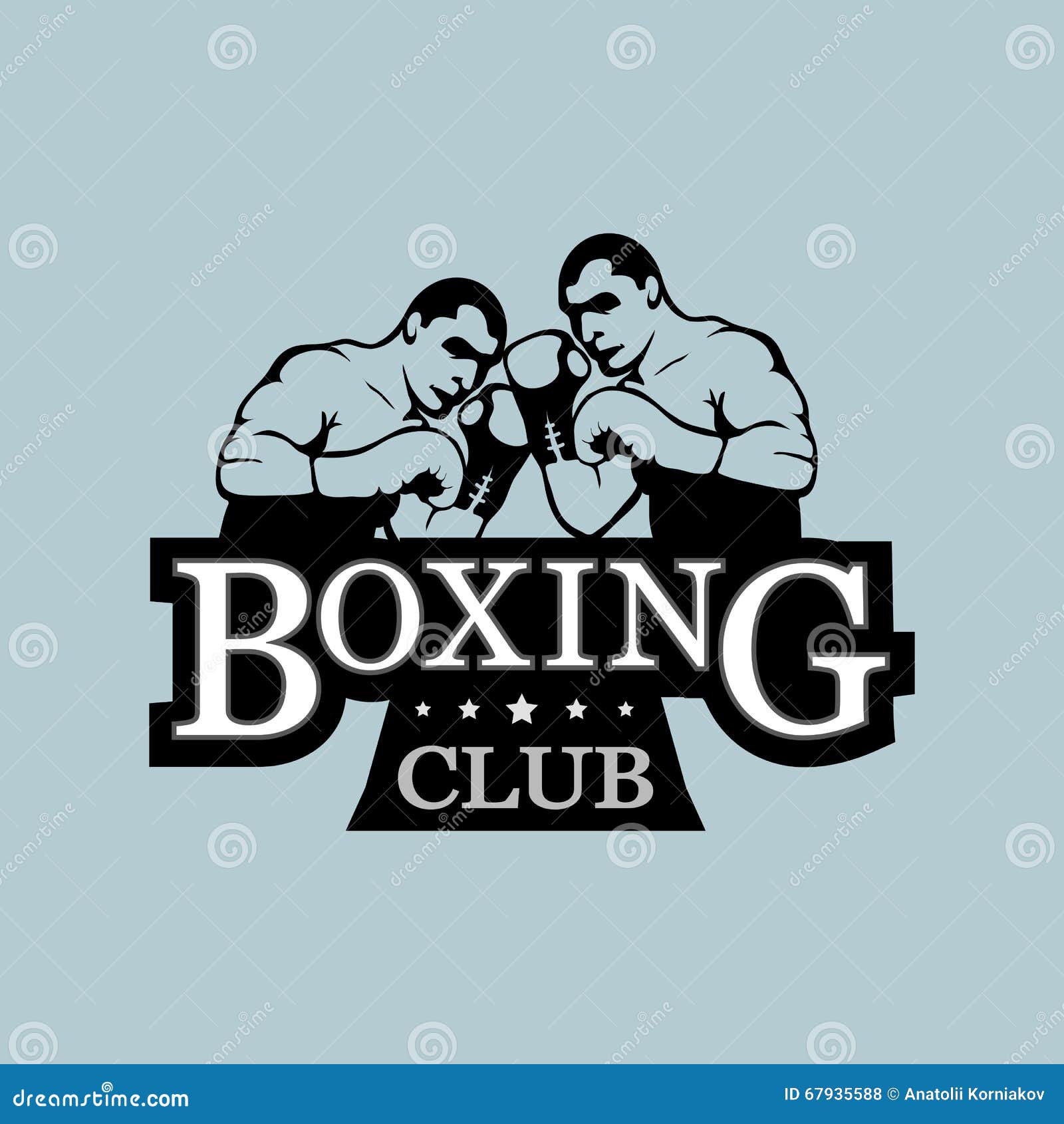 Logo boxing club stock vector. Illustration of champion 67935588