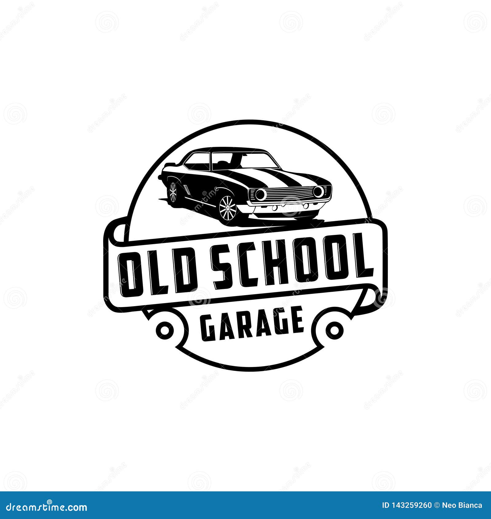 Classic Car Garage Logo