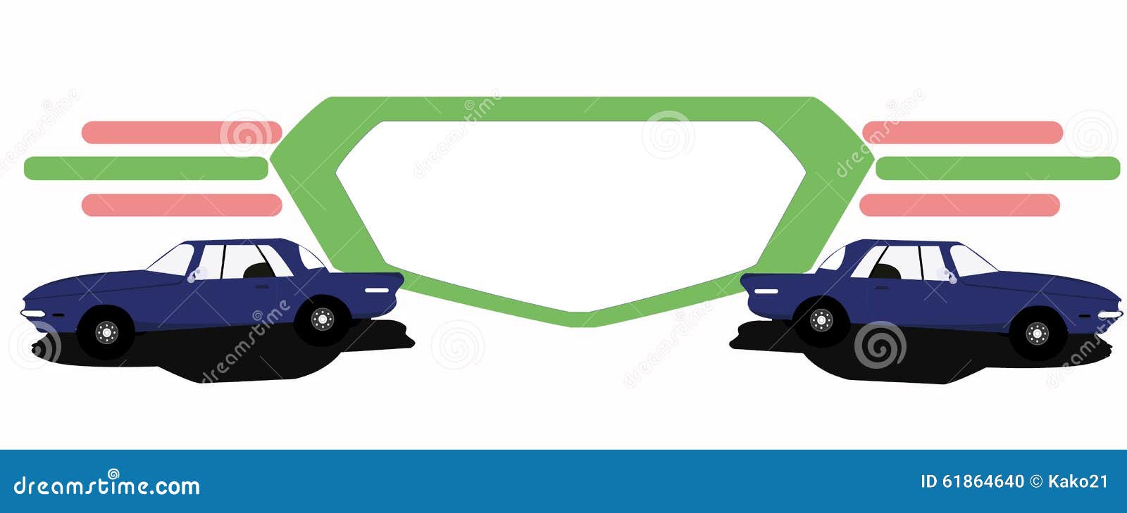 Logo car stock vector. Illustration of pink, blue, logo 61864640