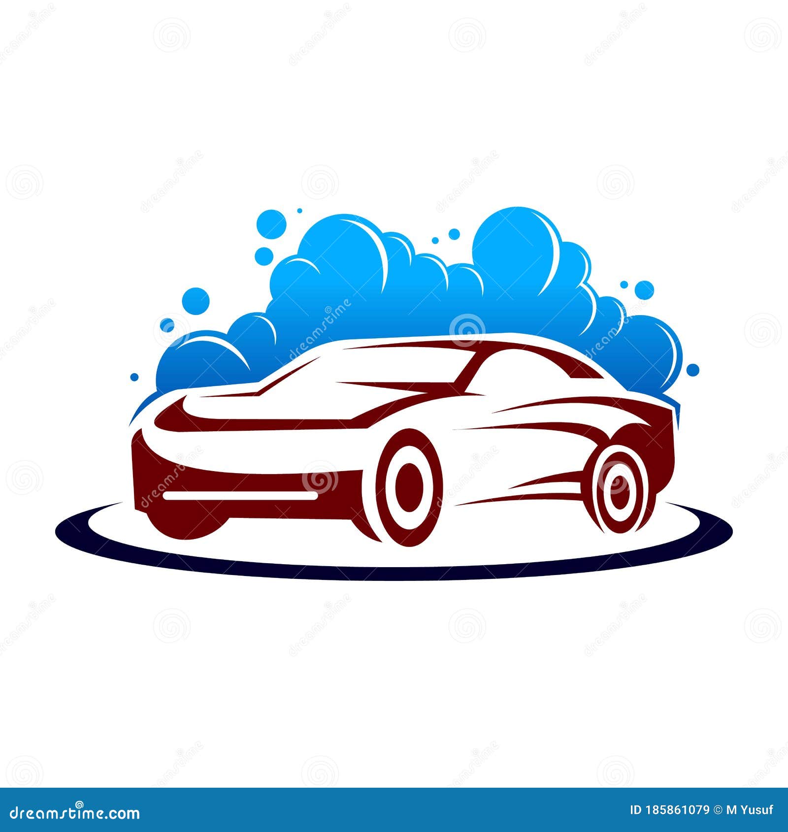 Logo Car Wash on White Background Stock Vector - Illustration of ...