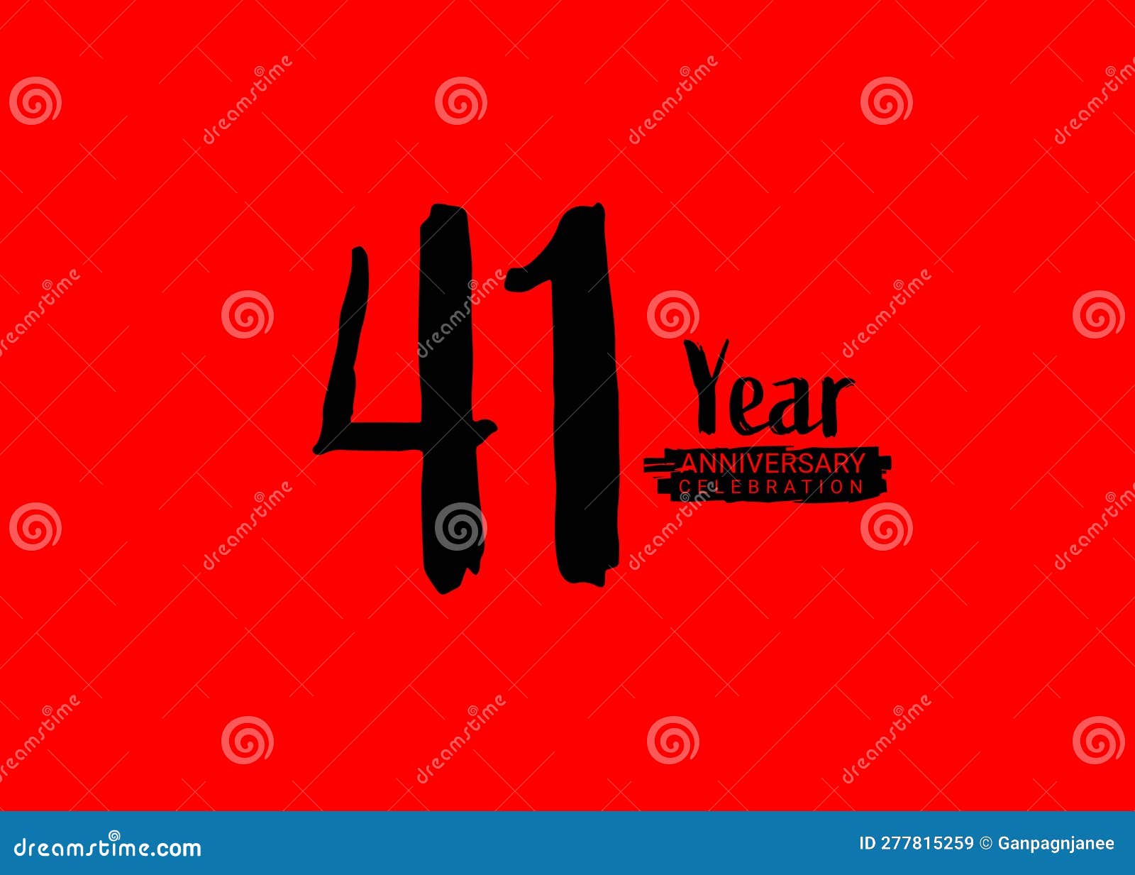 Logo Celebrativo Di 41 Anni Su Sfondo Rosso Logo 41 Logo Logo Logo ...