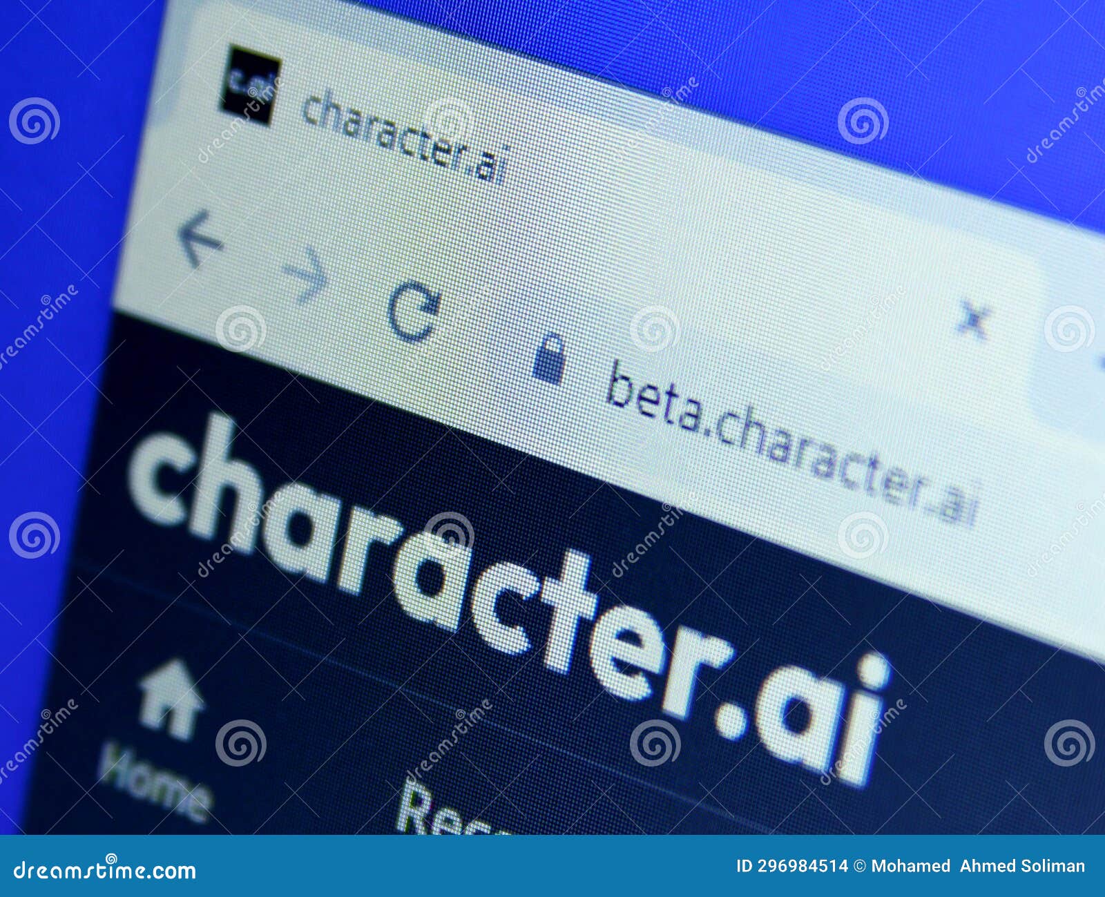 Character.ai website editorial stock image. Image of smartphone...