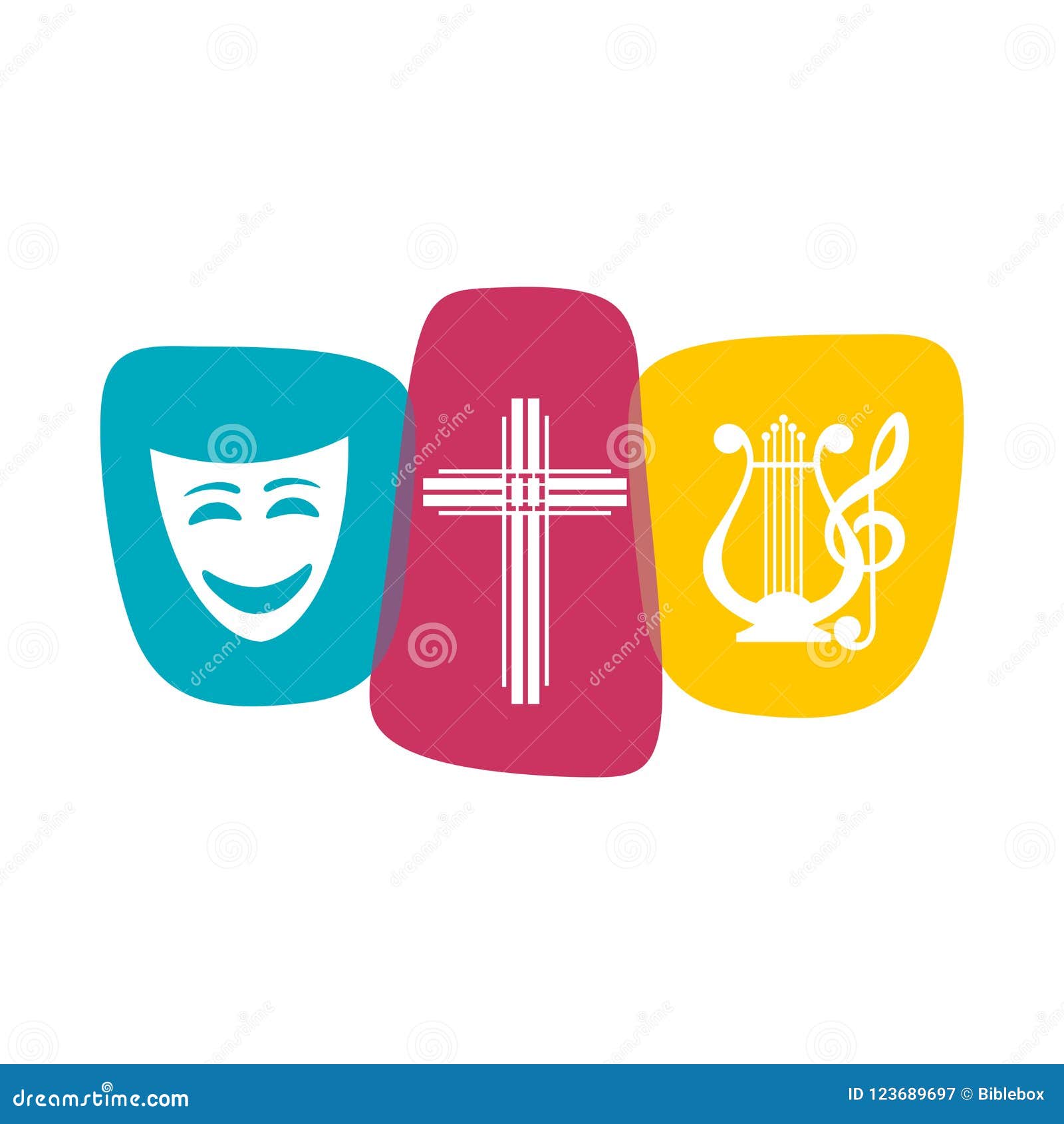 logo of the christian creative team performing theatrical productions, poems, musicals.
