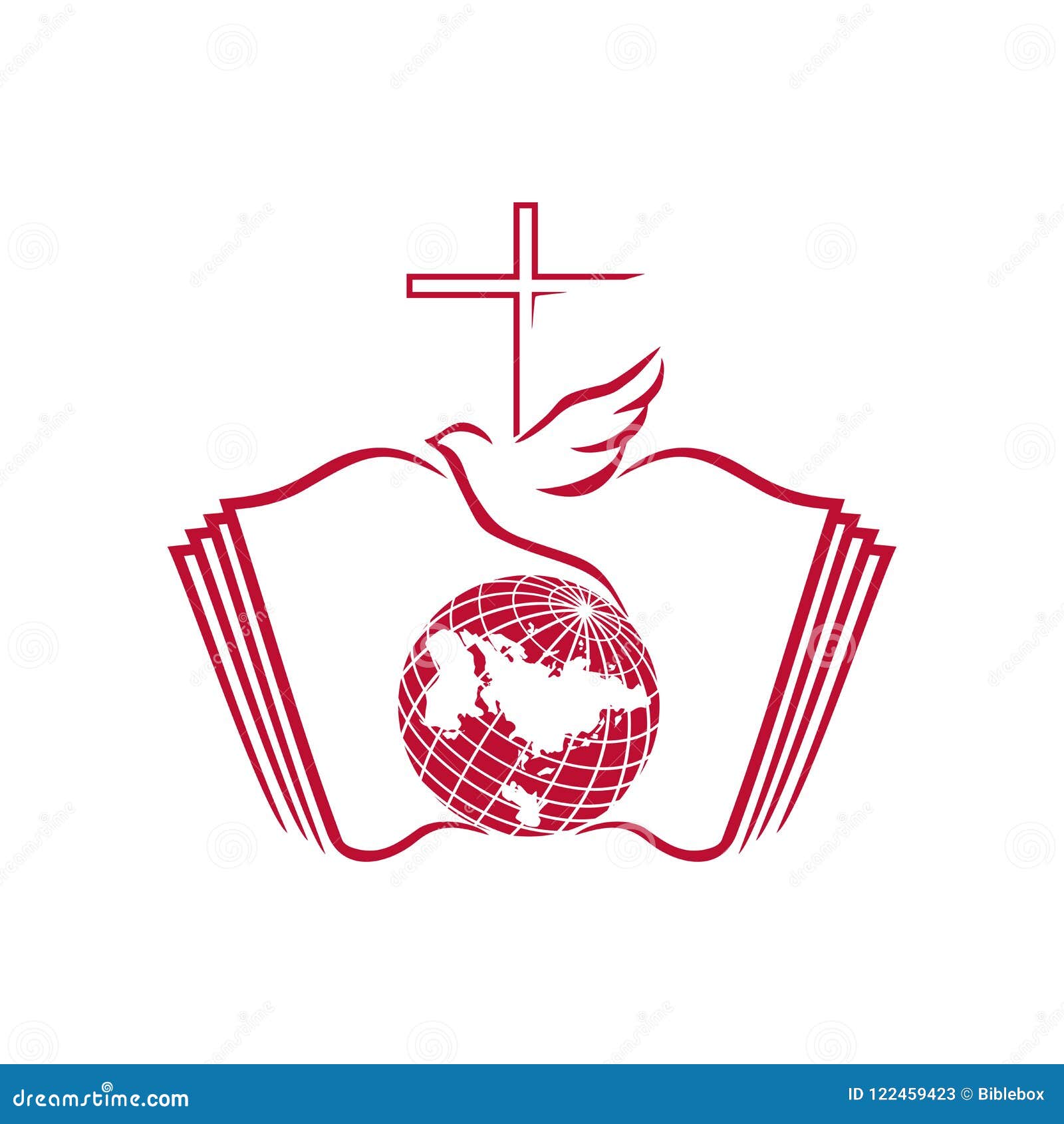 Logo Of The Church And Ministry The Open Bible The Cross Of