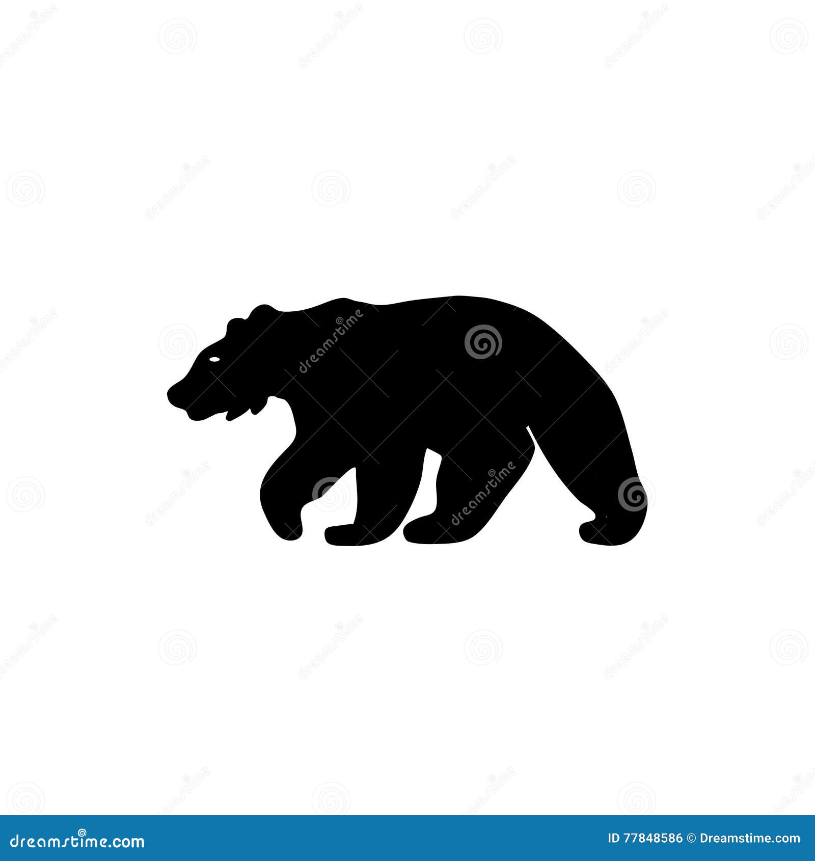 Logo d'ours illustration stock. Illustration du beau - 77848586