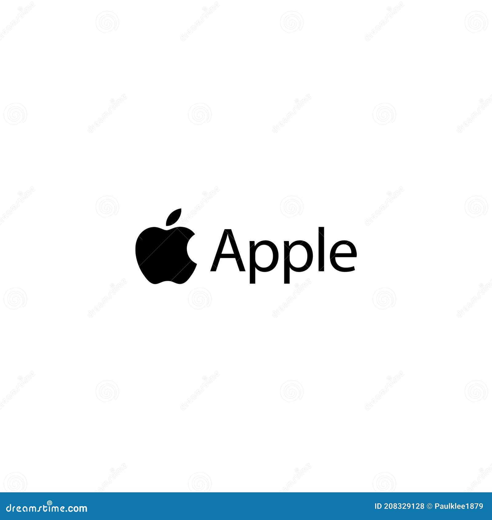 Logo De Apple Editorial Ilustrativo Sobre Fondo Blanco Foto de archivo