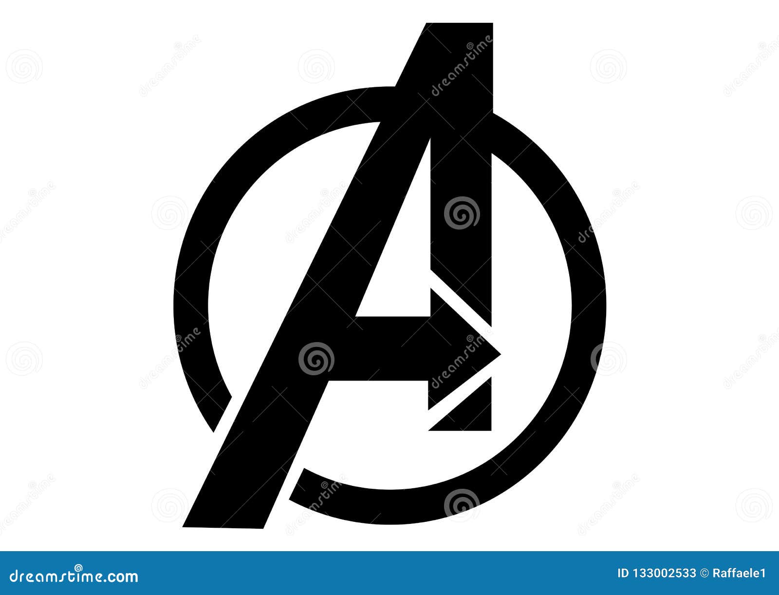 Logo De the Avengers, Super Héros Photo stock éditorial - Illustration du  version, logo: 133002533