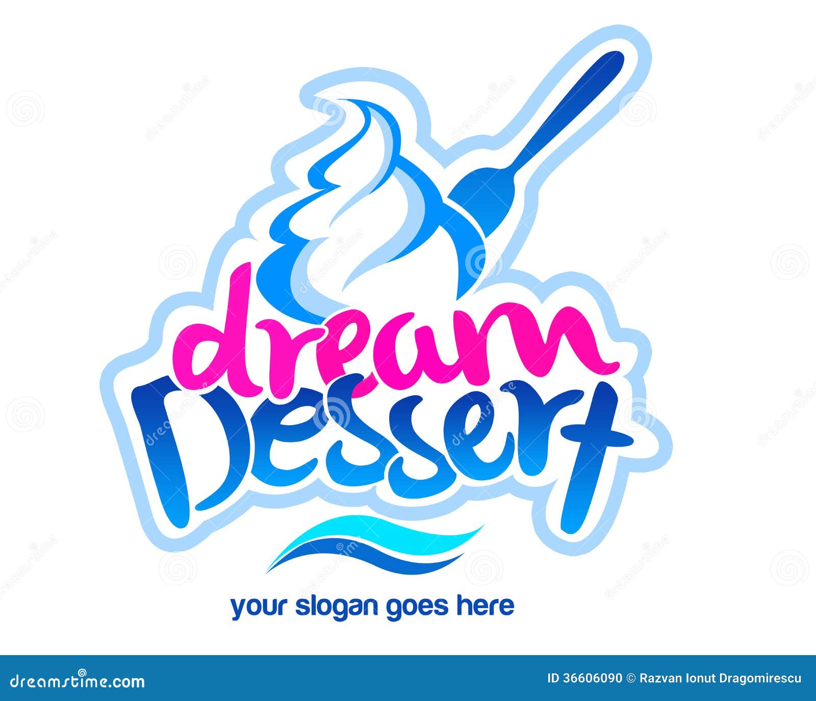 Logo de dessert illustration stock. Illustration du affaires 36606090