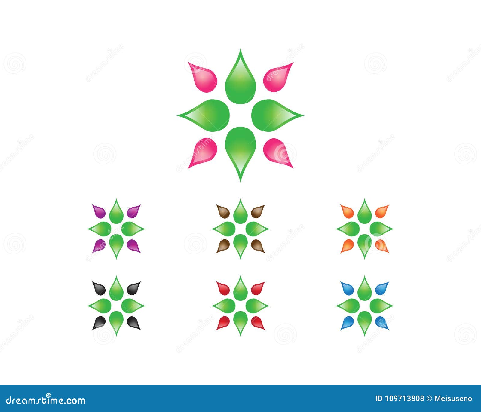 Logo de fleur photo stock éditorial. Illustration du normal - 109713808