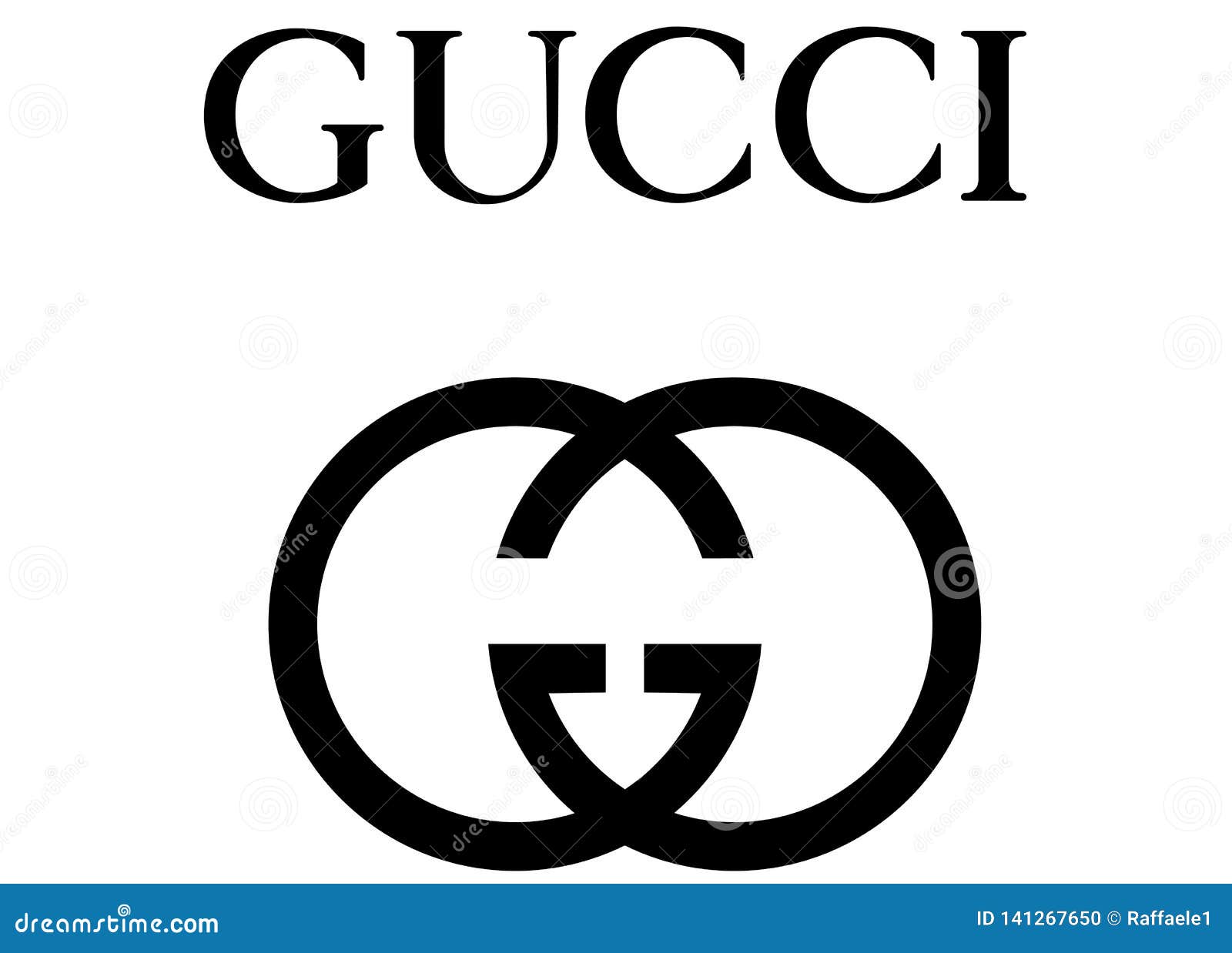 Logo de Gucci image éditorial. Illustration du most - 141267650