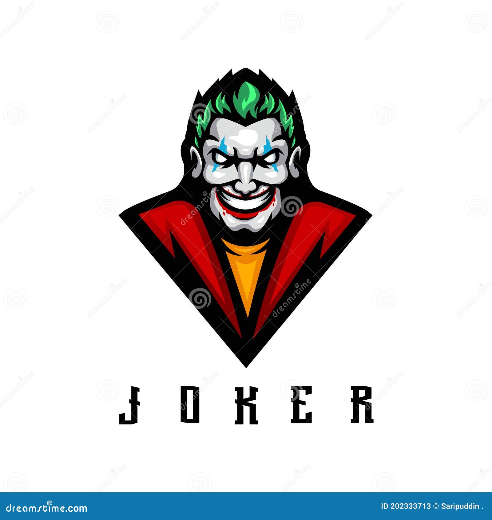 Logo De Joker Esport Mascot Foto de archivo editorial - Ilustración de  insignia, icono: 202333713