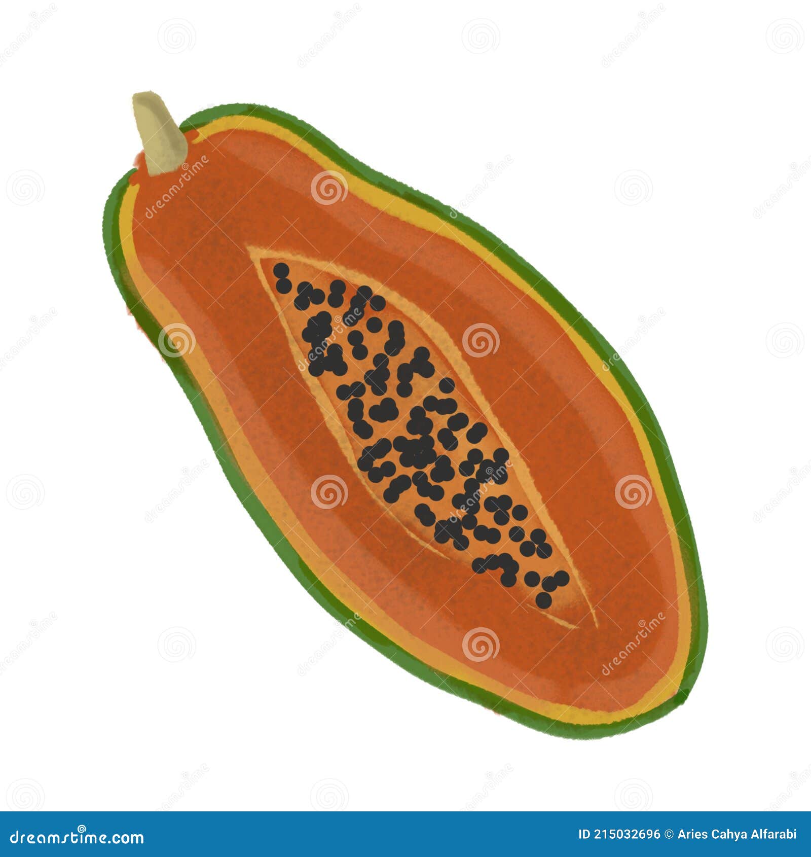 Logo De L'icône Papaye Emoji Illustration Stock Illustration du