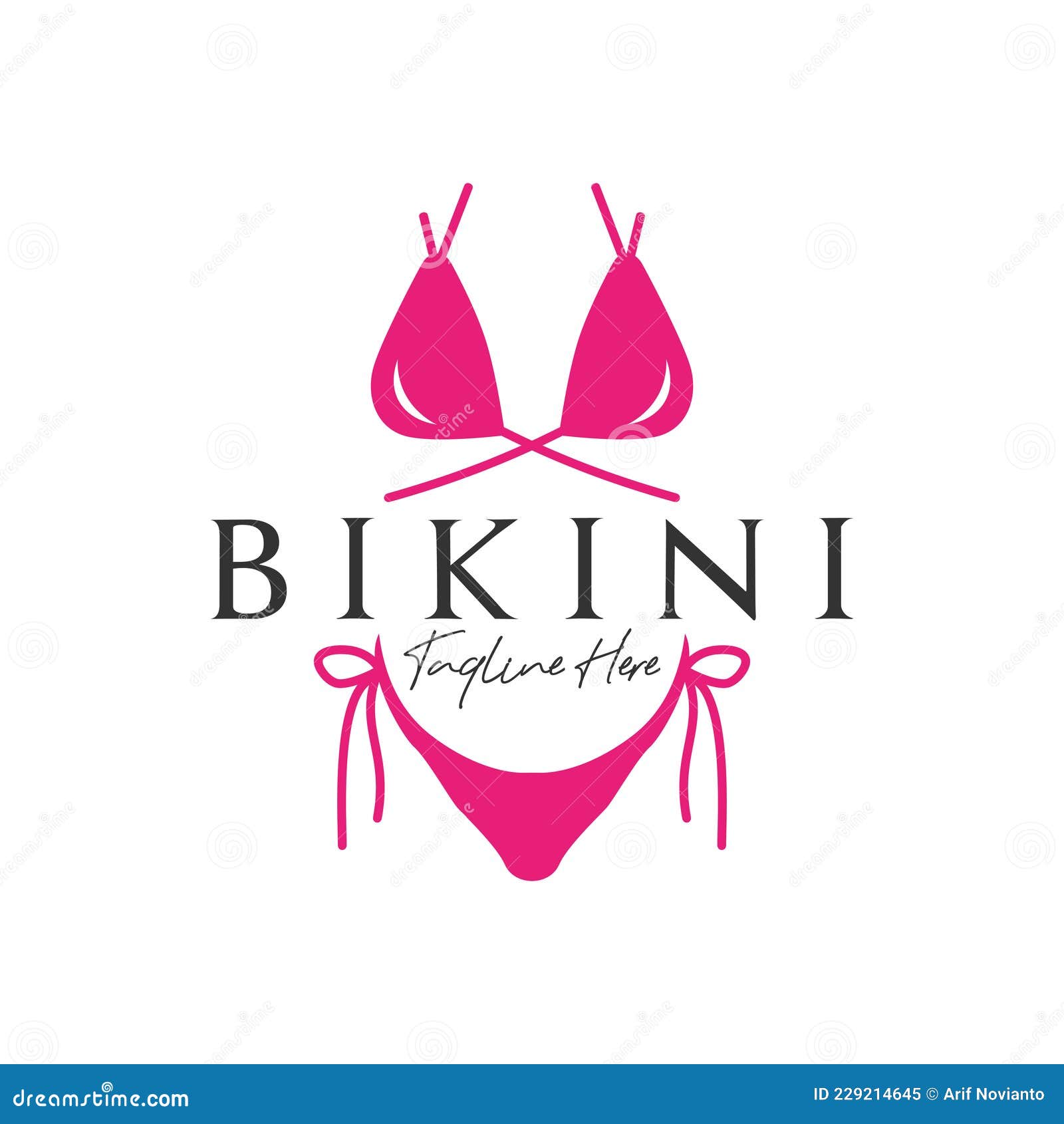 Logo De L'illustration De Mode De Vêtements Bikini Illustration de Vecteur  - Illustration du ligne, positionnement: 229214645